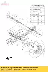 Ici, vous pouvez commander le ensemble de joint à rotule auprès de Yamaha , avec le numéro de pièce 5B4F530T0000: