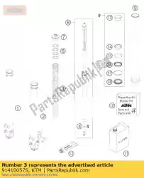 Aqui você pode pedir o mola 5,2n / mm l = 415 d = 5,1 em KTM , com o número da peça 91410057S: