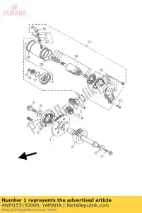 yamaha 4WM155150000 gear 3 - Bottom side