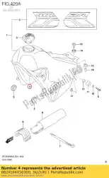 Here you can order the molding from Suzuki, with part number 6824104X50300: