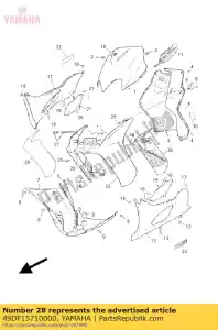 yamaha 49DF15710000 gráfico, fen frontal - Lado inferior