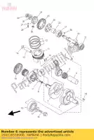 1S4116510000, Yamaha, asta, collegamento yamaha  ybr yfm 250 2007 2008 2009 2010 2011 2012 2013 2017 2018 2019 2020 2021, Nuovo