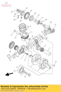 yamaha 1S4116510000 tige, connexion - La partie au fond