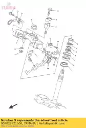 sluitring, plaat (4gy) van Yamaha, met onderdeel nummer 902022821600, bestel je hier online: