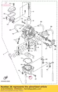 yamaha 1C61439600 pipe - Bottom side