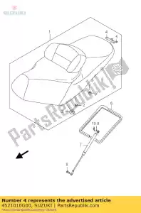 Suzuki 4521010G00 attaquant, siège lo - La partie au fond