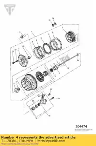 triumph T1170381 drum assembly - Bottom side