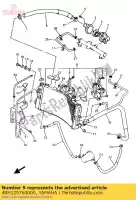 4BH125760000, Yamaha, mangueira 1 yamaha gts gtsa 1000, Novo