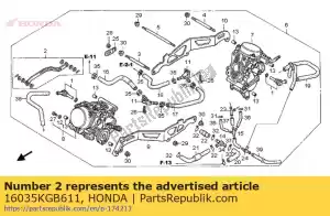 Honda 16035KGB611 hendel set, link - Onderkant