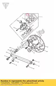 triumph T2020505 afdichtingsset, 2-zuiger remklauw - Onderkant