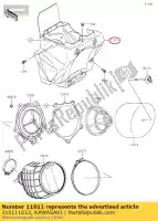 110111612, Kawasaki, filtro de aire de la caja kawasaki kx  b a d c monster energy 85 ii kx85 lw sw big wheel kx85ii , Nuevo