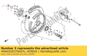 Honda 44602GE3760ZA bride fr. roue r13 - La partie au fond