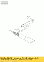 921101200, Kawasaki, tool-wrench,box,21mm& kx125-l1 kawasaki kx 125 250 1999 2000 2001 2002 2003 2004 2005 2006 2007 2008, New
