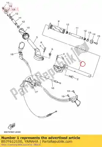 yamaha BS7F612100 guidon (gauche) - La partie au fond