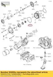 Here you can order the ring-o,water pump cov zx600-f1 from Kawasaki, with part number 920551532: