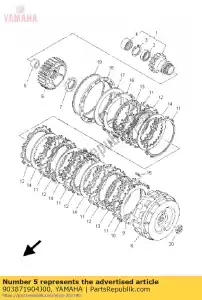 yamaha 903871904J00 collar (4kb) - Lado inferior