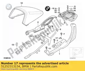 bmw 51252313154 right helmet holder - Bottom side