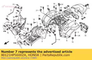 honda 80121HP5600ZA b?otnik r. centrum * nh1 * (nh1 czarny) - Dół