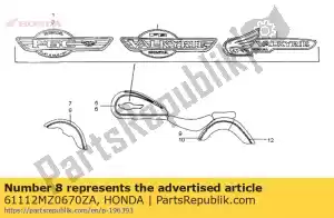 honda 61112MZ0670ZA no hay descripción disponible en este momento - Lado inferior