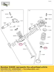 Qui puoi ordinare olio di tenuta klx125caf da Kawasaki , con numero parte 920490139: