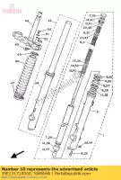 35E231710000, Yamaha, zuiger, voorvork yamaha dt dtlc 125, Nieuw