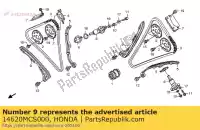 14620MCS000, Honda, guide, cam chain honda st pan european a  st1300 st1300a 1300 , New