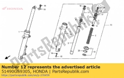 Honda 51490GS9305, Seal set, fr. fork, OEM: Honda 51490GS9305