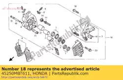 geen beschrijving beschikbaar van Honda, met onderdeel nummer 45250MBT611, bestel je hier online: