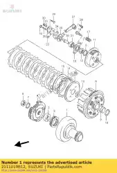 Aquí puede pedir engranaje, dr primario de Suzuki , con el número de pieza 2111019B12: