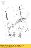 T2041072, Triumph, zestaw uszczelek do widelców przednich triumph daytona 675r from vin 564948 675 2013 2014, Nowy