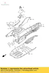 Ici, vous pouvez commander le plaque de pied auprès de Suzuki , avec le numéro de pièce 4812149F00Y0J: