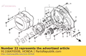 honda 91106KF0008 roulement, aiguille, 20x26x12 - La partie au fond