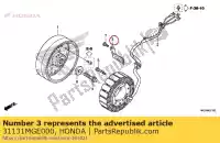 31131MGE000, Honda, clamper, a.c. gerador c honda vfr  f crosstourer x dtc fd xd dct vfr1200fa vfr1200fda vfr1200f vfr1200fd vfr1200x vfr1200xd vfr1200xa 1200 , Novo