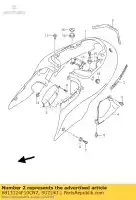 6813124F10CN7, Suzuki, emblemat, oprawa co suzuki gsx hayabusa r ru1 ru2 gsx1300r 1300 , Nowy