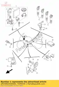 yamaha 2PDW82500000 g?ówna ?w. zestaw immobilizera - Dół