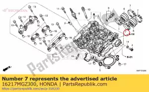 Honda 16217MGZJ00 opaska, izolator - Dół