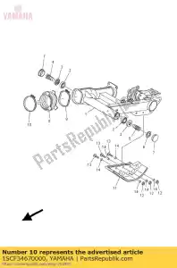 yamaha 1SCF34670000 clamp - Bottom side