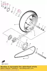 Ici, vous pouvez commander le écrou, réglage auprès de Yamaha , avec le numéro de pièce BN62538E00: