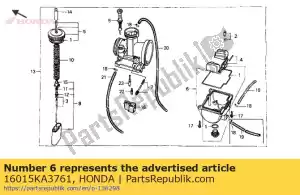 Honda 16015KA3761 set da camera, galleggiante - Il fondo