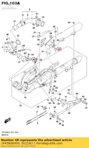 suzuki 1445806H00 entretoise, silencieux - La partie au fond