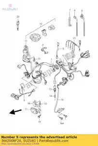 Suzuki 3662008F20 harness,wiring - Bottom side