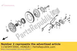 Here you can order the gasket, pulser cover from Honda, with part number 11565MY3000: