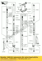 440130087, Kawasaki, horquilla interior, derecha kawasaki kx  f kx450f 450 , Nuevo