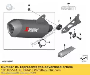 bmw 18518554158 set of sport mufflers - Bottom side