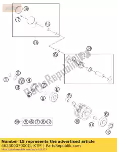 KTM 46230007000II piston cpl. ii - Bottom side