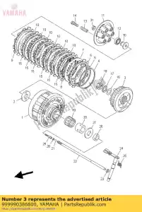 yamaha 999990386800 baas, koppelingsset - Onderkant