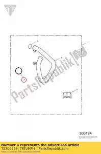 triumph T2200229 exhaust pipe sealing ring - Bottom side