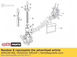 Aprilia AP8106786, Controleer pin clip plaat, OEM: Aprilia AP8106786