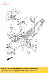 Aquí puede pedir marco comp. De Yamaha , con el número de pieza 1WS211101000: