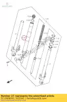 5113008J00, Suzuki, tube, extérieur suzuki gsr  a zaue za aue ue z gsr750 gsr750a gsr750za 750 , Nouveau